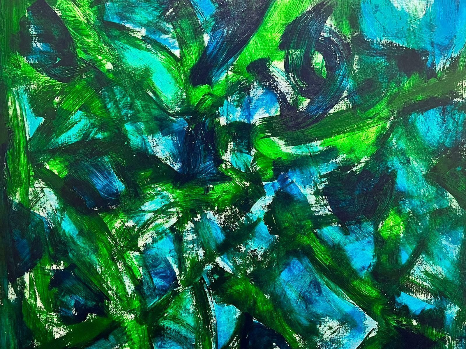 Sally Bradshawcontemporary British Abstract Huge Painting   Green And Bluesc.2022 photo 2565.0