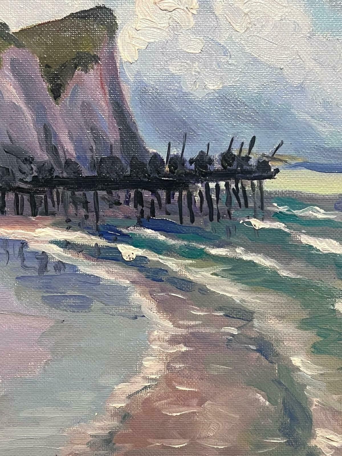 Georges Bordonovecontemporary French Impressionist Oil Rocky Coastline Sea Scape Beach photo 822.0