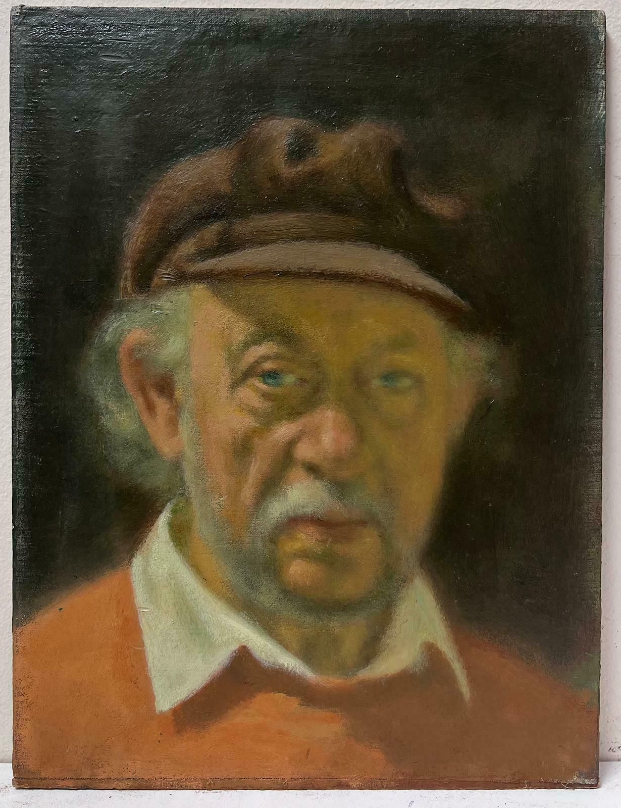 Jacob Markielself Portrait Of The Artist 20th Century Portrait Of Man In Fishermans Hat, Oil
