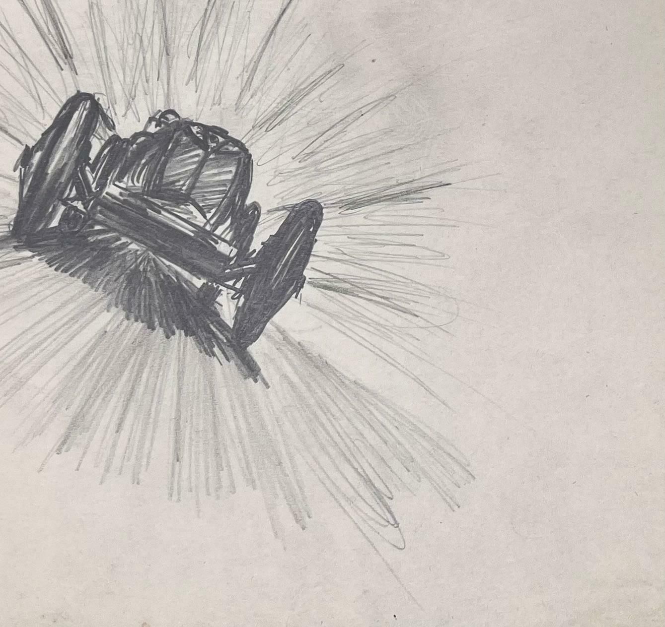 K.B. Whitemg Sports Car And Logo Pencil Illustrationearly 20th Century photo 277.0