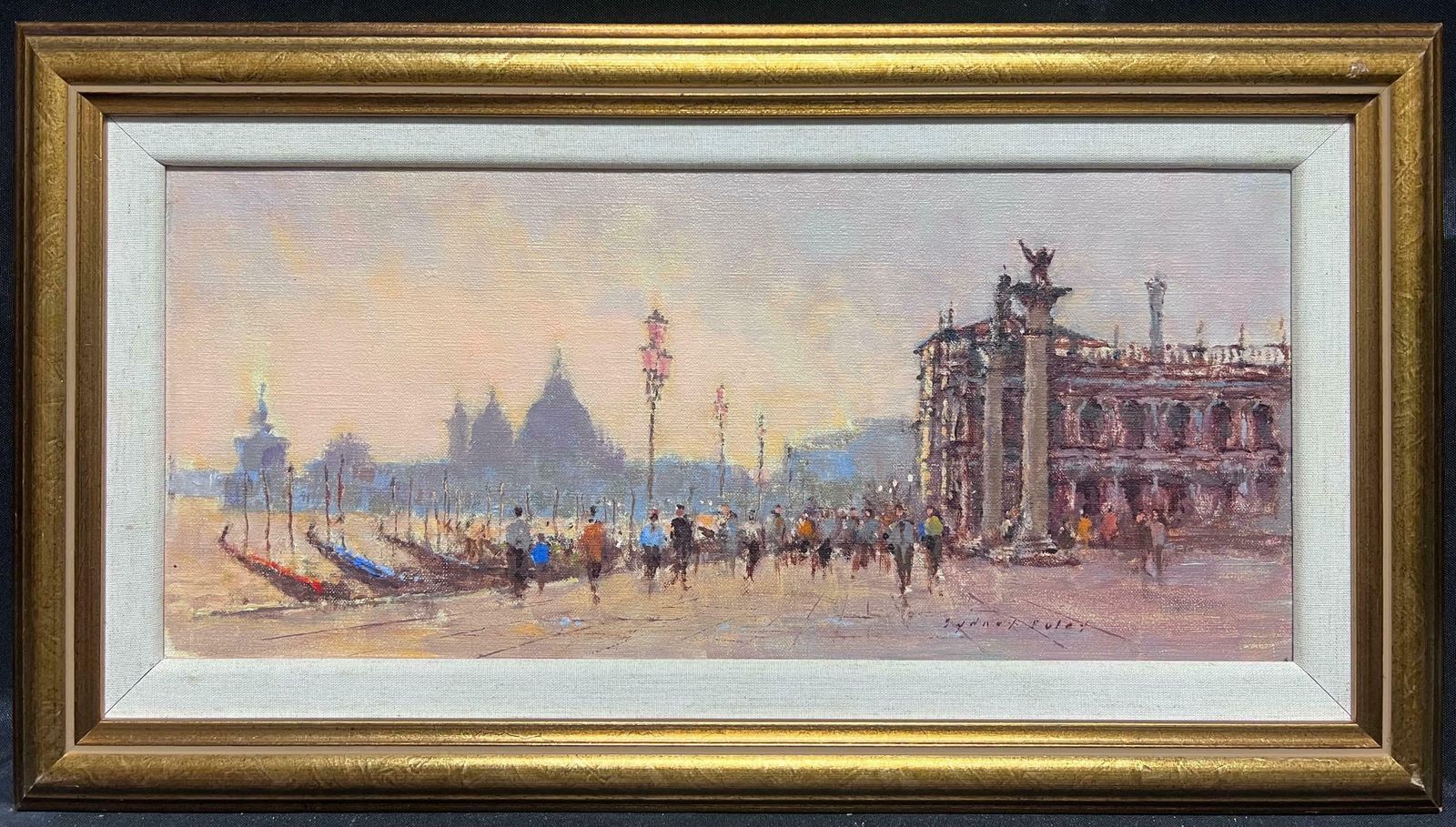 Sydney Foleythe Grand Canal Venice British Signed Impressionist Oil Painting Listed Artist photo furniture