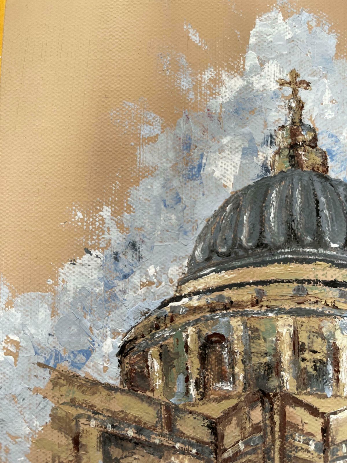 Minty Ramseyst Pauls Cathedral London Skyline Painting Contemporary British Artist 2024 photo 873.0
