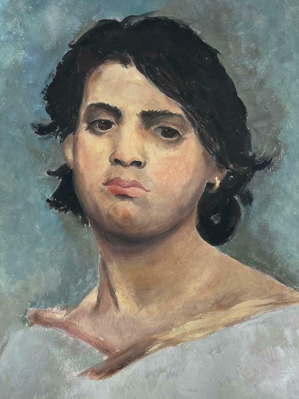 Josine Vignon20th Century Portrait Of Woman Head & Shoulders Study1950s