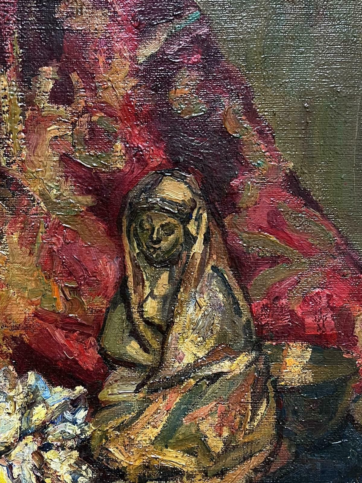 Louise Derival1900's French Post Impressionist Signed Oil Female Artist Still Life Objects1900's photo 1745.0