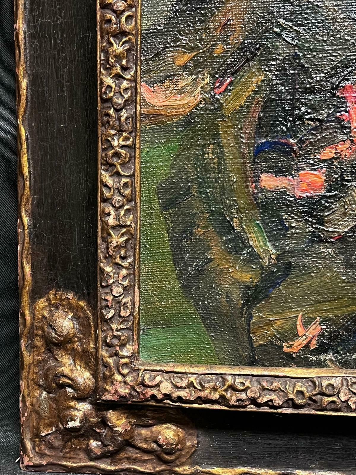 Louise Derival1900's French Post Impressionist Signed Oil Female Artist Still Life Objects1900's photo vinterior