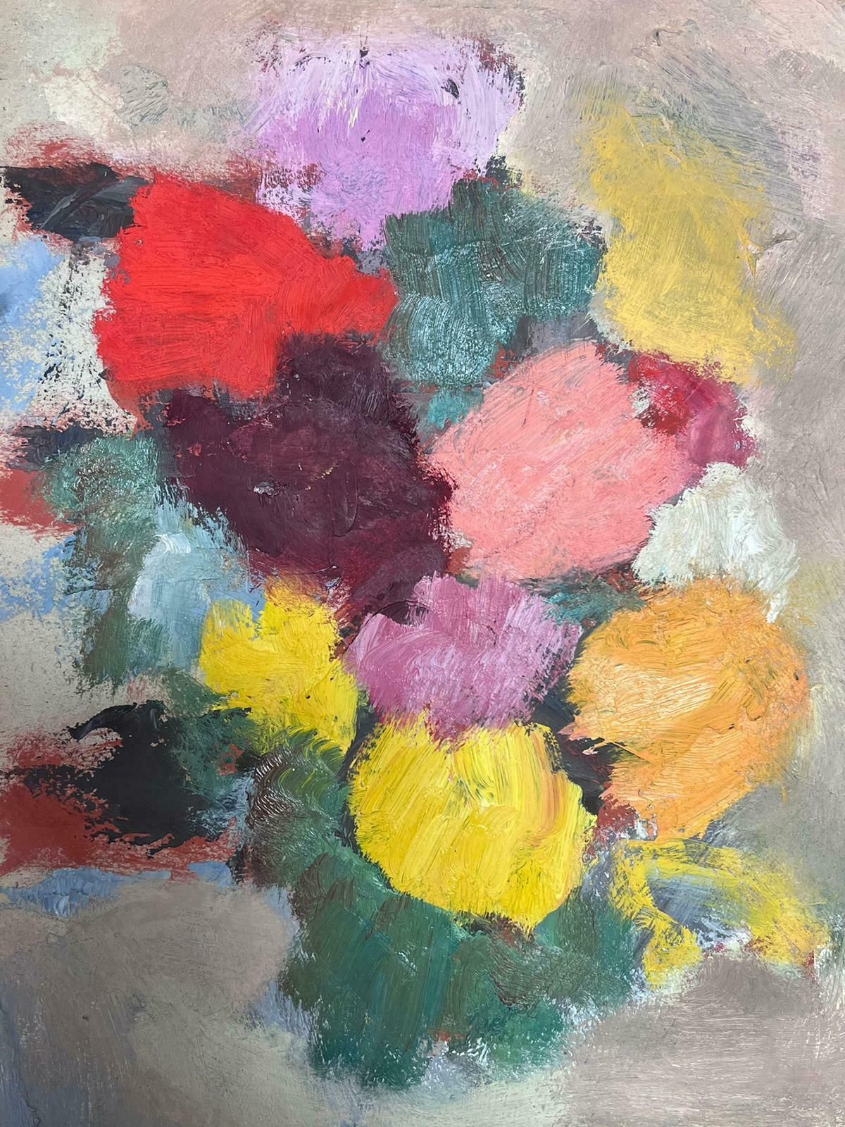 Elisabeth Hahn20th Century German Modernist Oil Painting Abstract Figures20th Century photo 487.0