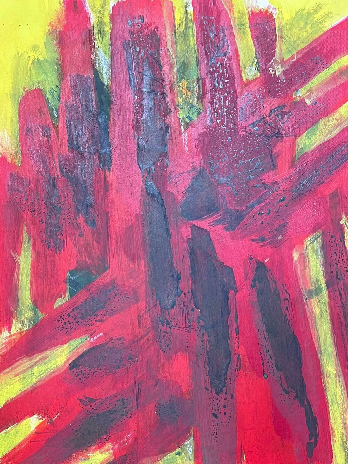 Andre Guilloufrench Expressionist Abstract 20th Century Oil Painting Blaze Of Colors photo for sale