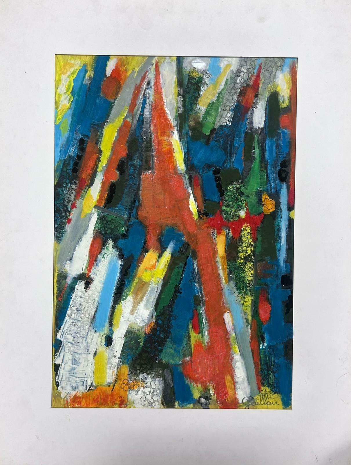 Andre Guilloufrench Expressionist Abstract 20th Century Oil Painting Blaze Of Colors photo furniture