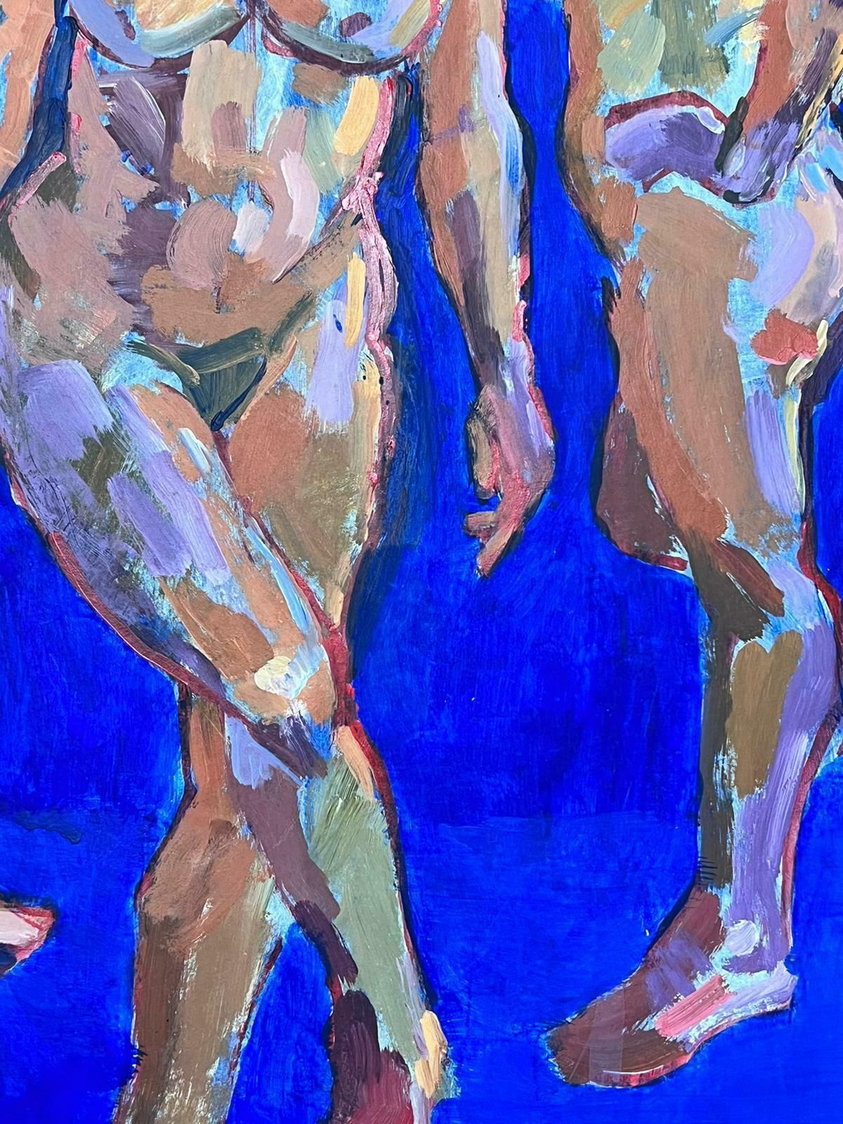 Helen Greenfieldthree Nude Ladies Large British Modernist Contemporary Oil Painting photo for sale