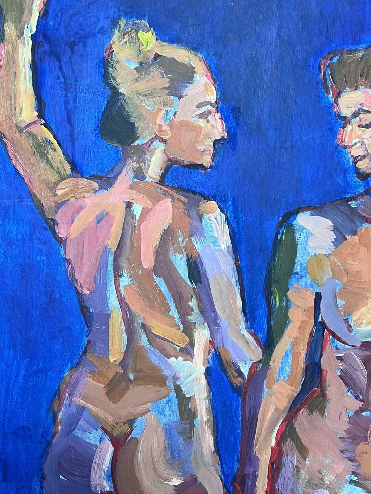 Helen Greenfieldthree Nude Ladies Large British Modernist Contemporary Oil Painting photo vinterior