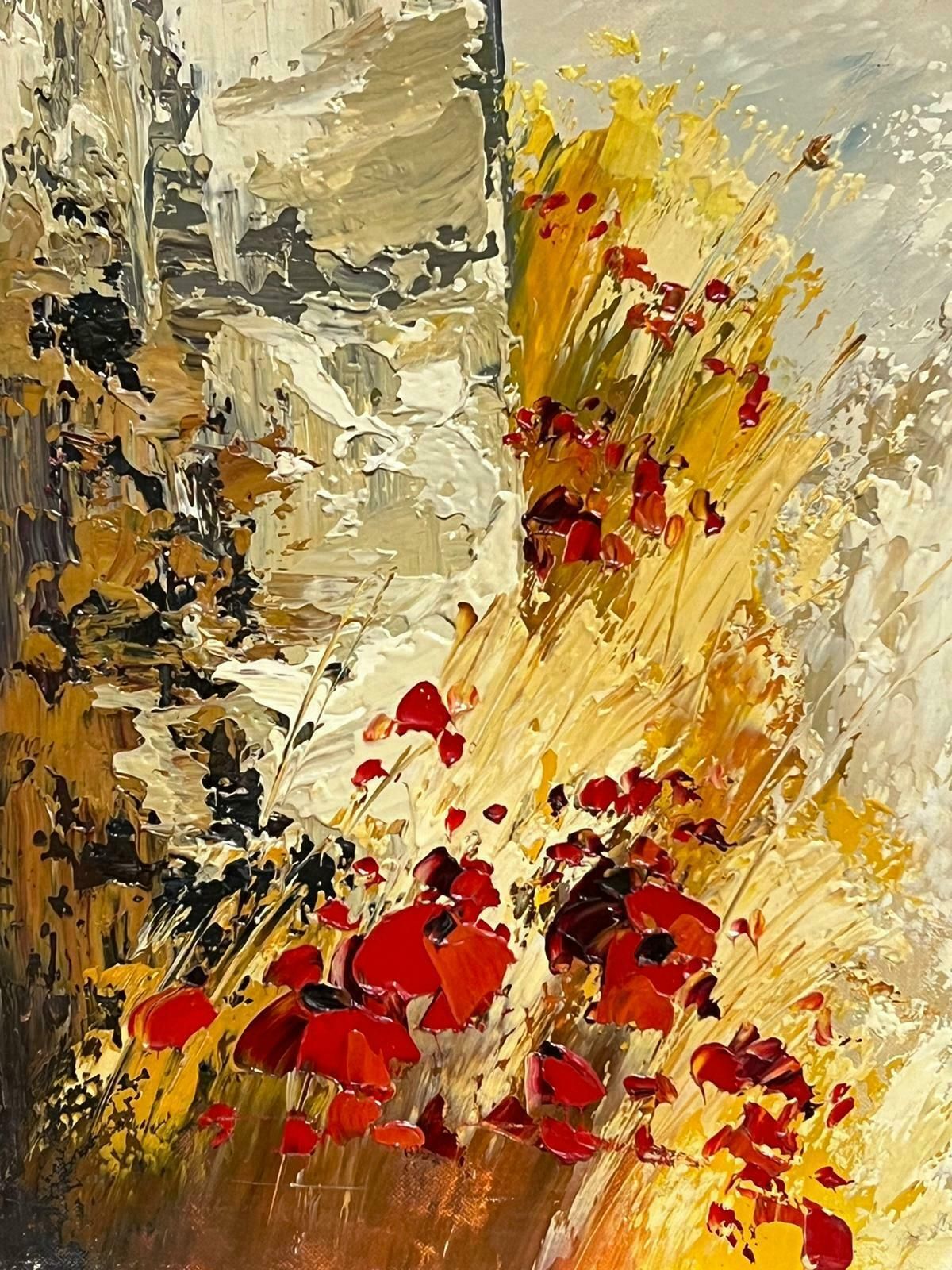 French School Provencal House In Landscape Under Blue Skies Signed French Modernist Large Oil photo 1026.0