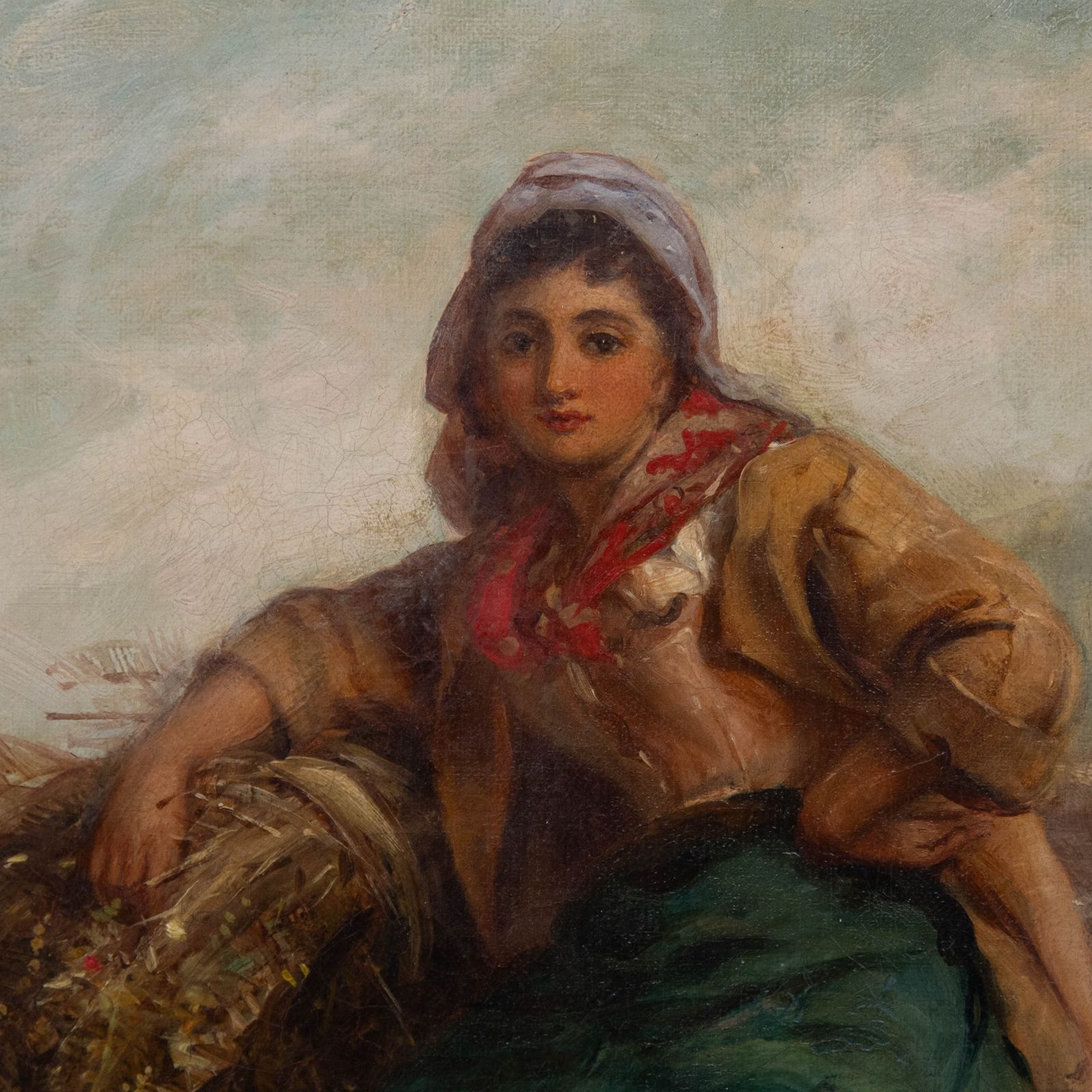 Thomas Kent Pelham (Fl.1860 1891) Late 19th Century Oil, After The Harvest photo Art