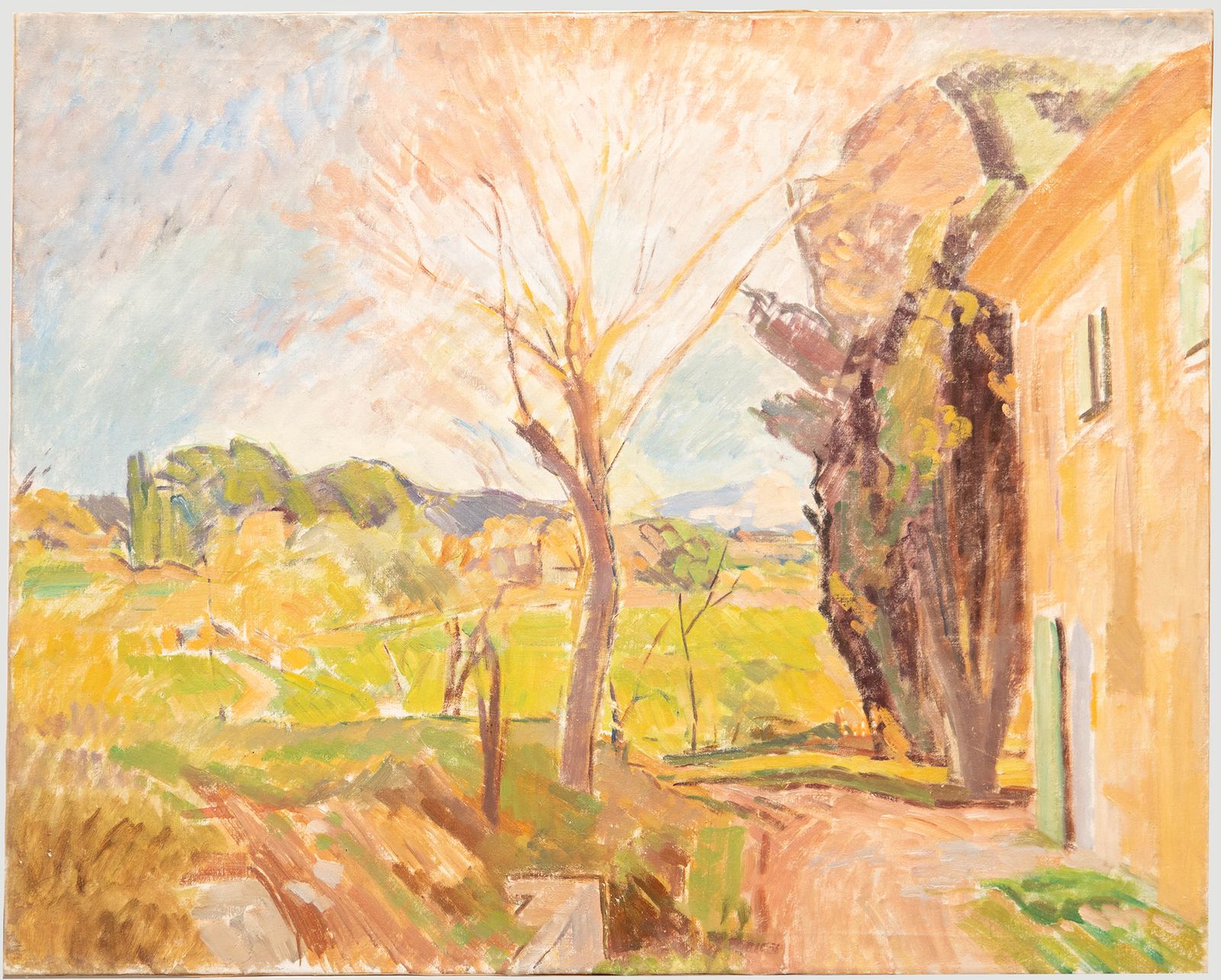 Bertrand Py (1895 1973) Mid 20th Century Oil, The Villa Garden