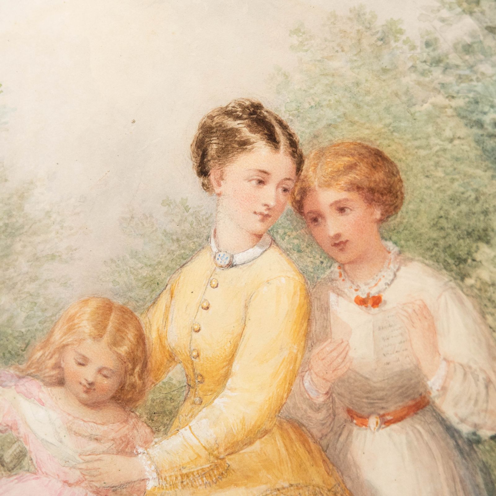 Henry Edrington Hobson (1820–1881) Mid 19th Century Watercolour, Summer Garden photo 396.0