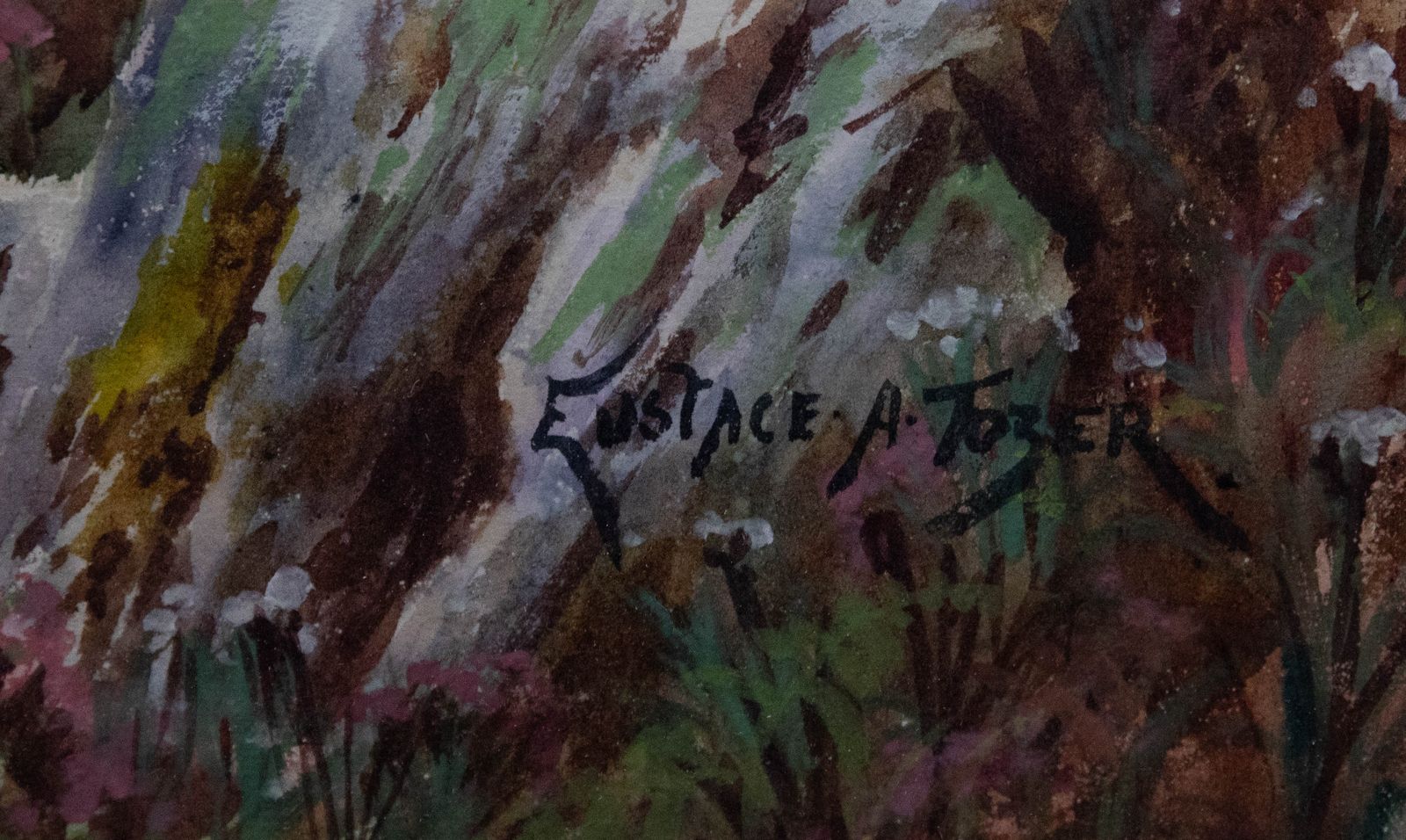 Eustace A. Tozer Early 20th Century Watercolour, Dartmoor photo vinterior