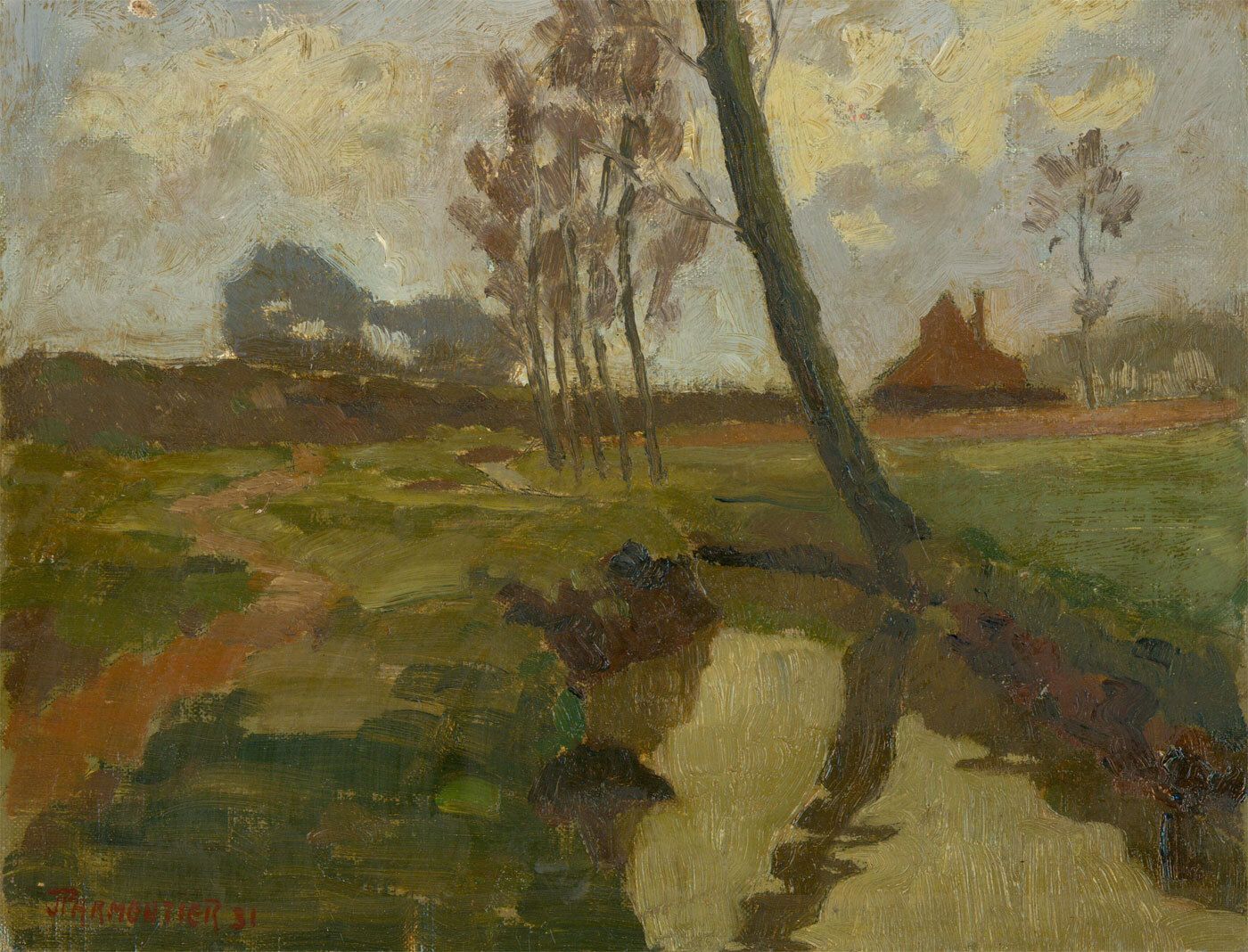 Jean Parmentier (1883 1973) 1931 Oil, A Country Path