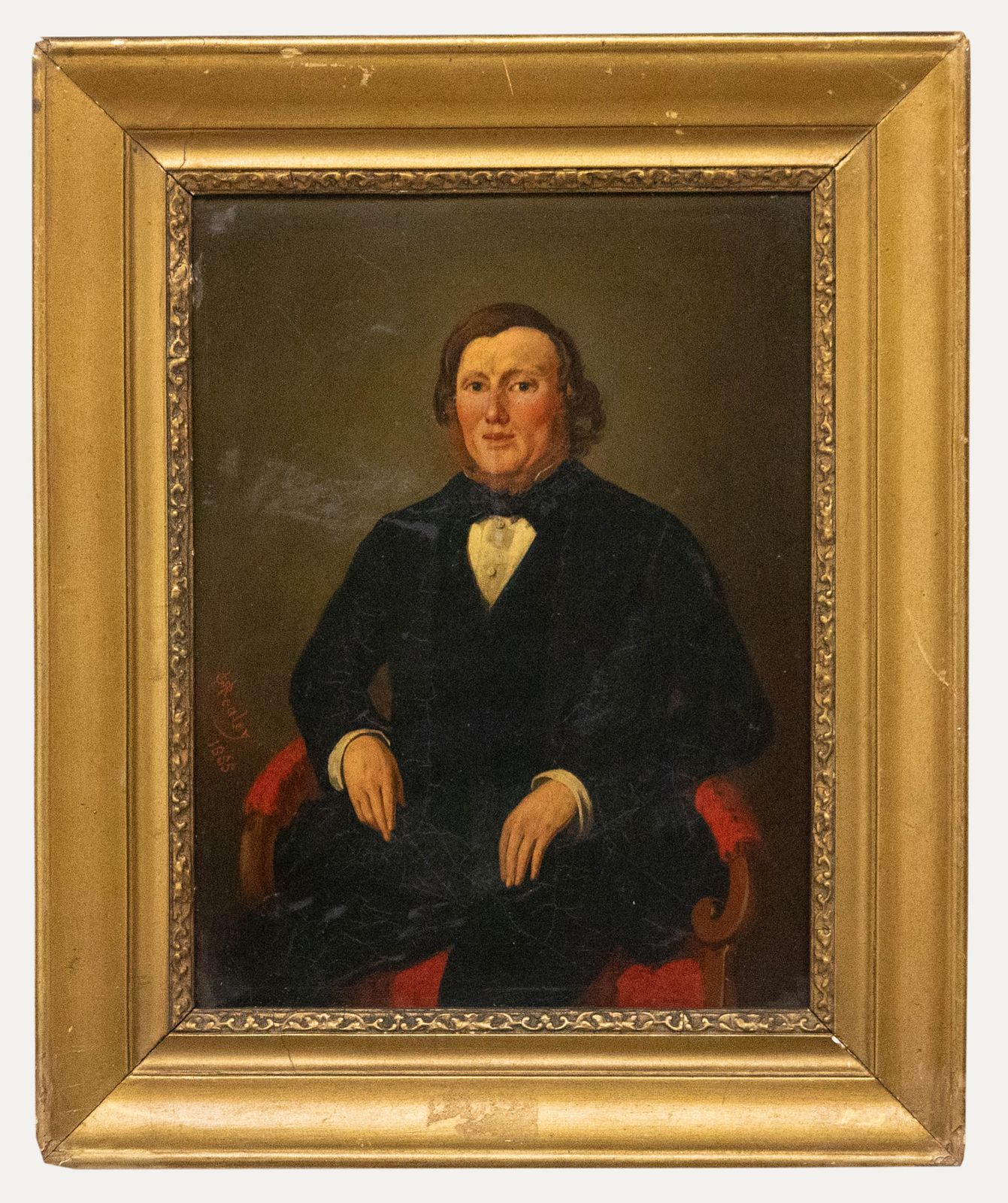 G. R. Healey C.1855 Oil, Portrait Of William King