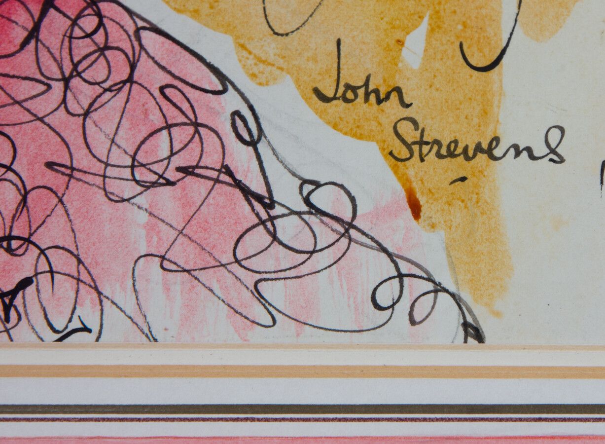 John Strevens (1902 1990) Mid 20th Century Pen And Ink Drawing, At The Races photo 324.0