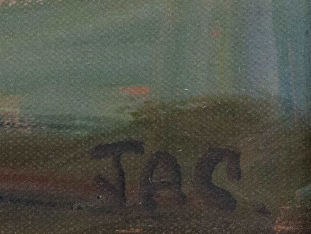 J. A. C.  1962 Oil, From The Summer House photo vinterior