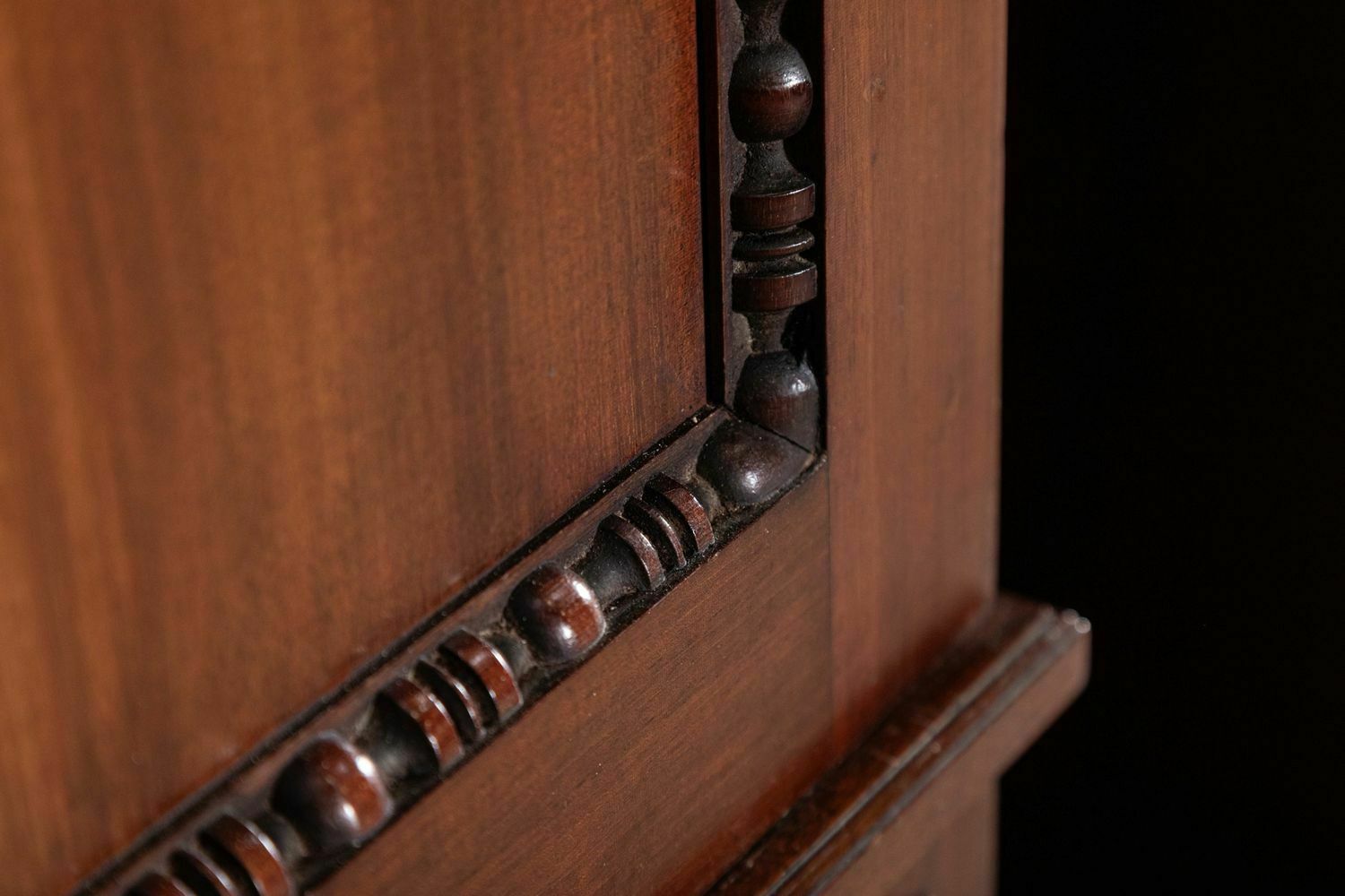 photo for sale Large English 19thc Mahogany Triple Wardrobe  
