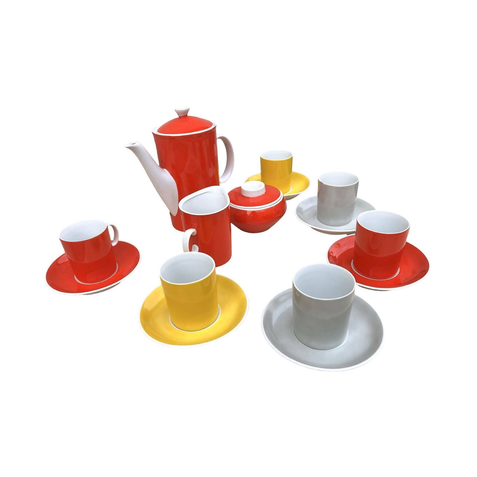 Coffee Service For 6 People, Milo Designed By A. Sadulski, Karolina Table Porcelain Plant, photo Home Decor