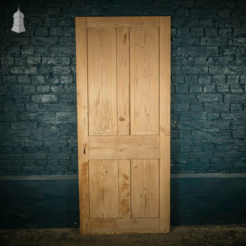 photo furniture Pine Panelled Door, 4 Panel, Stop Chamfer Detail