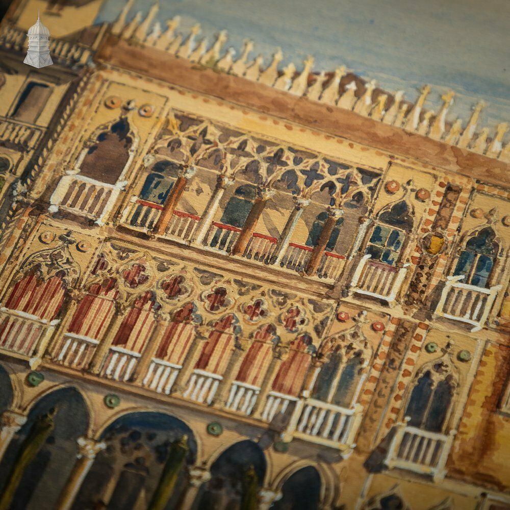 Venetian Watercolour Paintings, Set Of 4 photo furniture