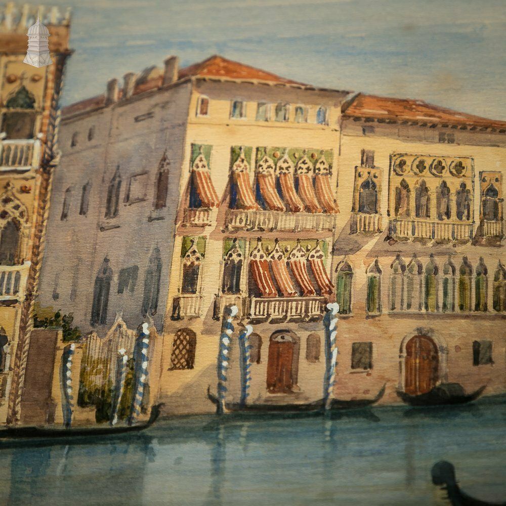 Venetian Watercolour Paintings, Set Of 4 photo 4800.0