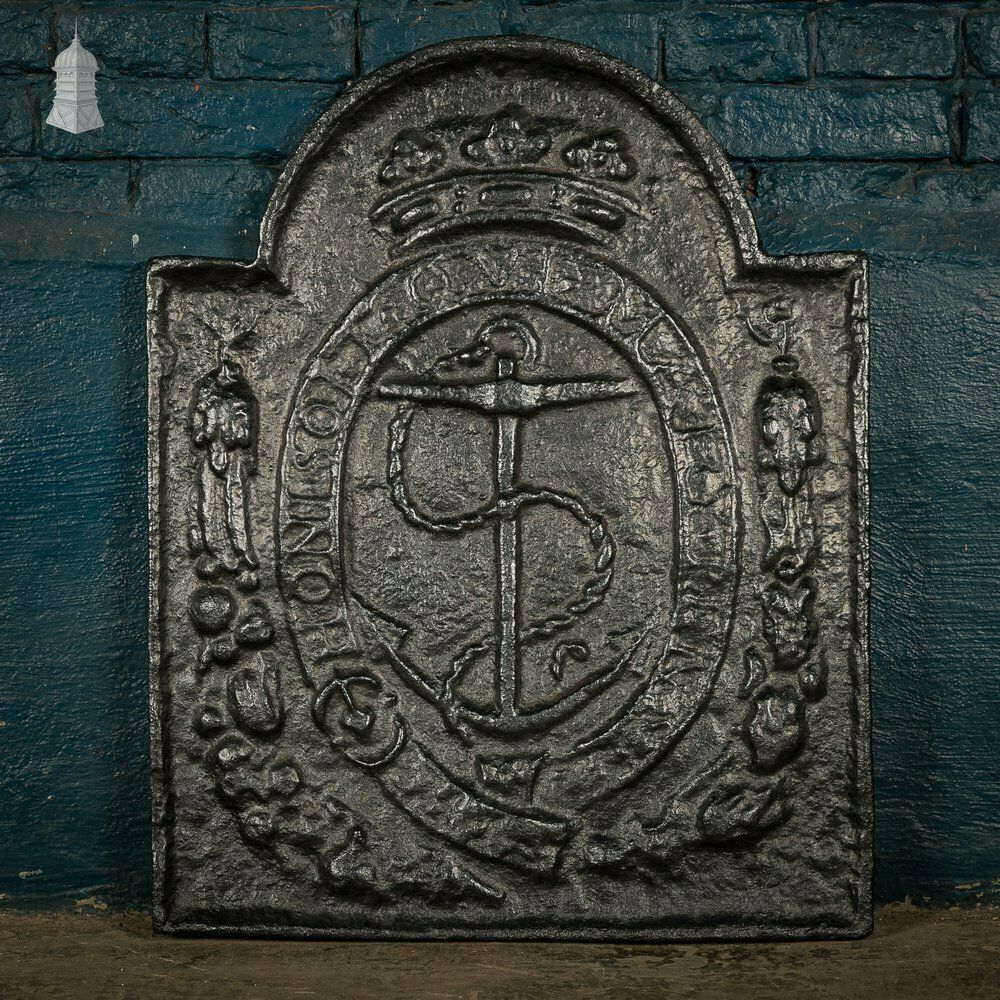 Maritime Fire Back, Cast Iron Backplate