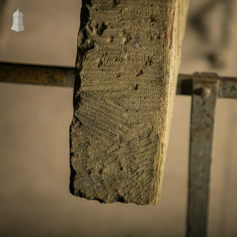 photo for sale Industrial Door Head, Carved Stone Arched Overdoor Sign