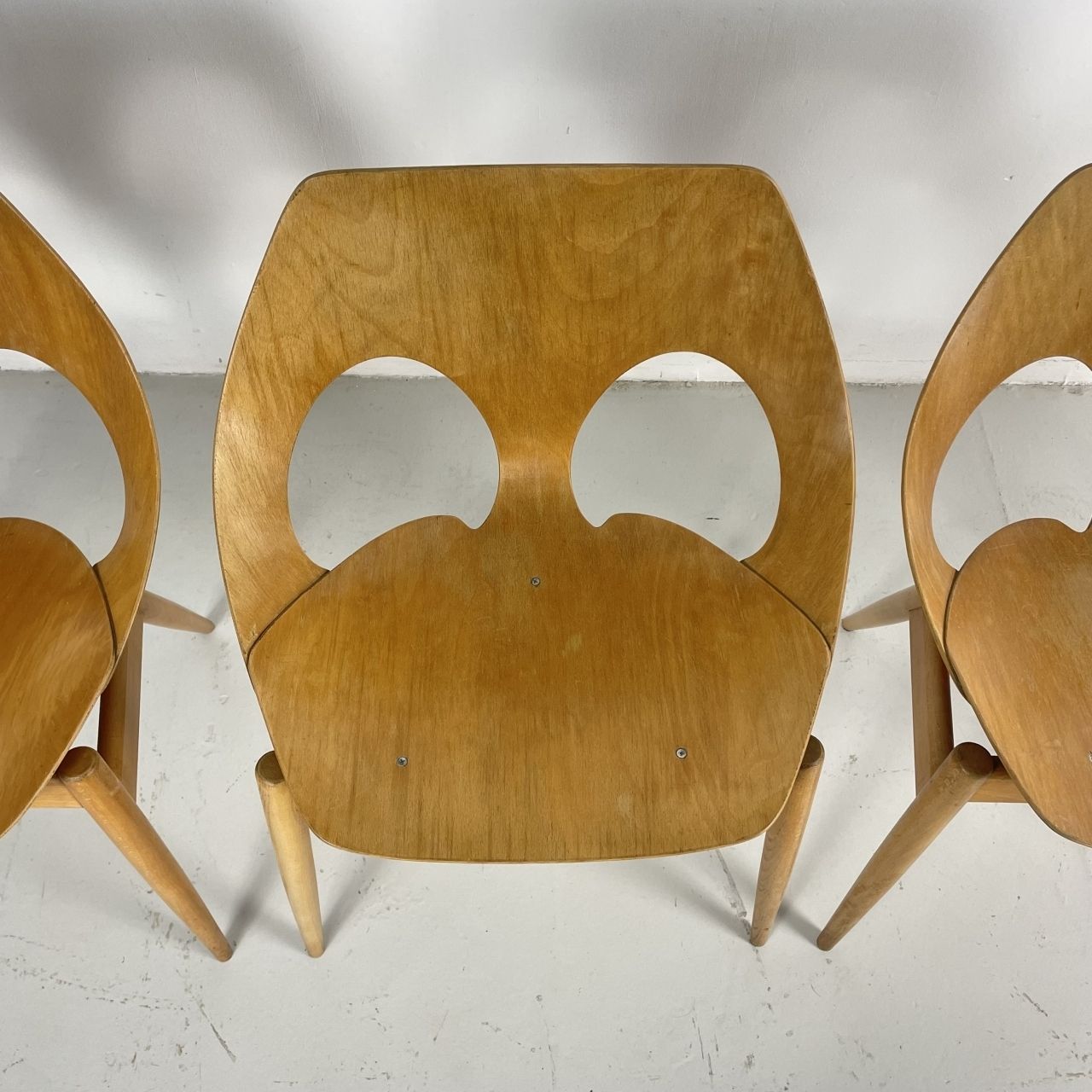 Set Of 4 1950s Carl Jacobs Kandya Jason Chairs photo buy