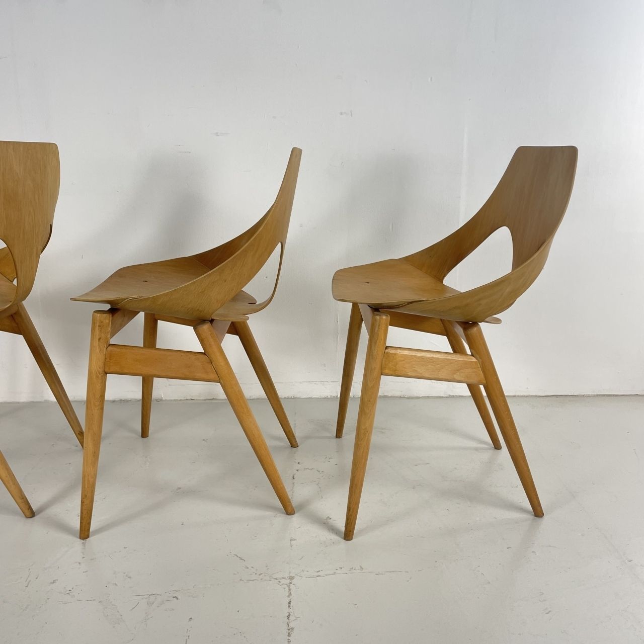 2105.0 Set Of 4 1950s Carl Jacobs Kandya Jason Chairs photo