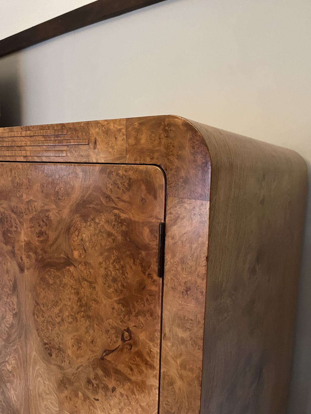 Art Deco Walnut Tallboy Wardrobe photo 825.0