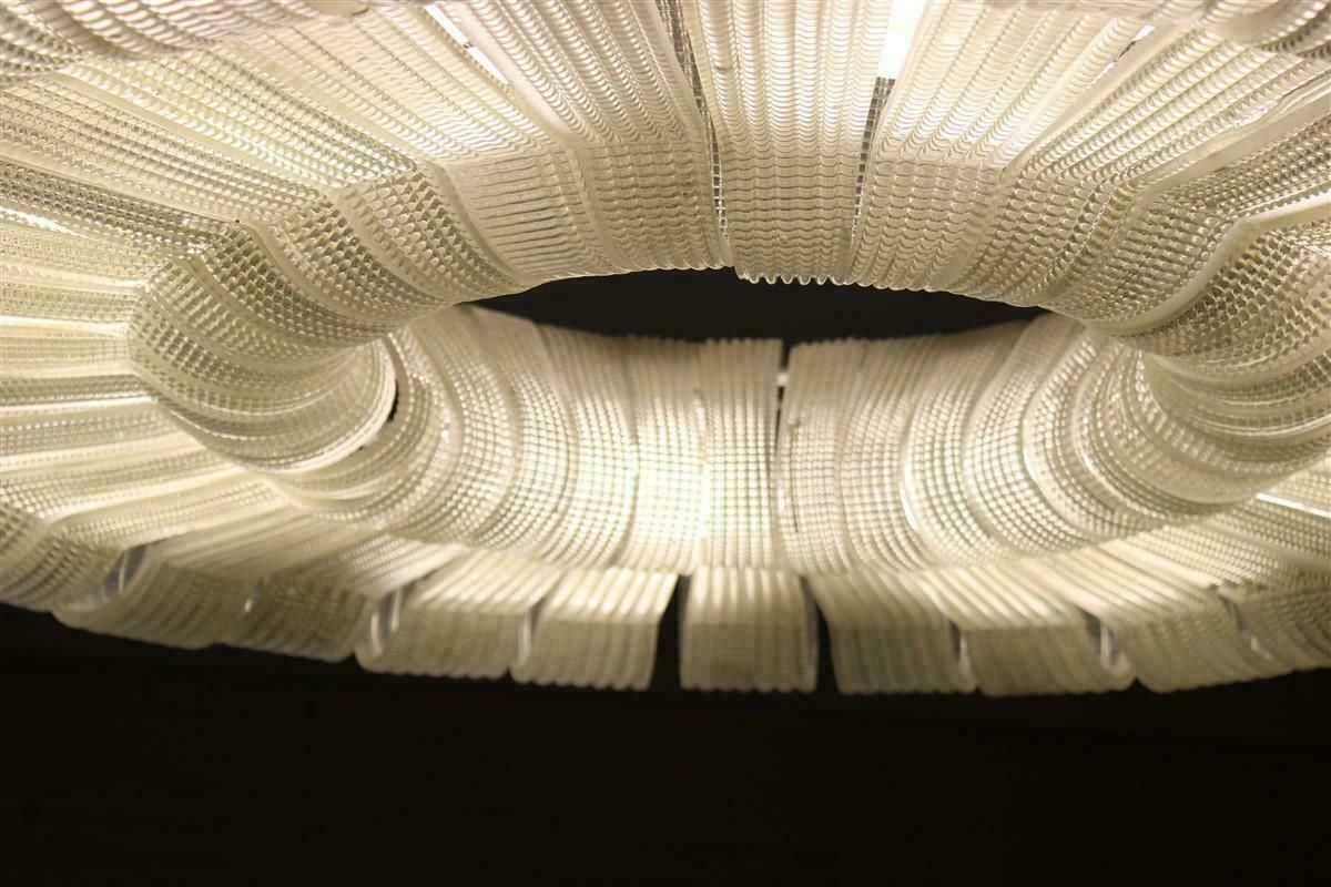 photo buy Large And Rare Murano Chandelier Venini Carlo Scarpa 1930 Donut Made In Italy