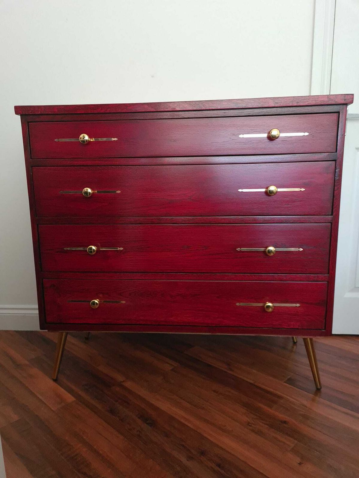 Upcycled Mid Century Style With Brass Inlays photo Furniture