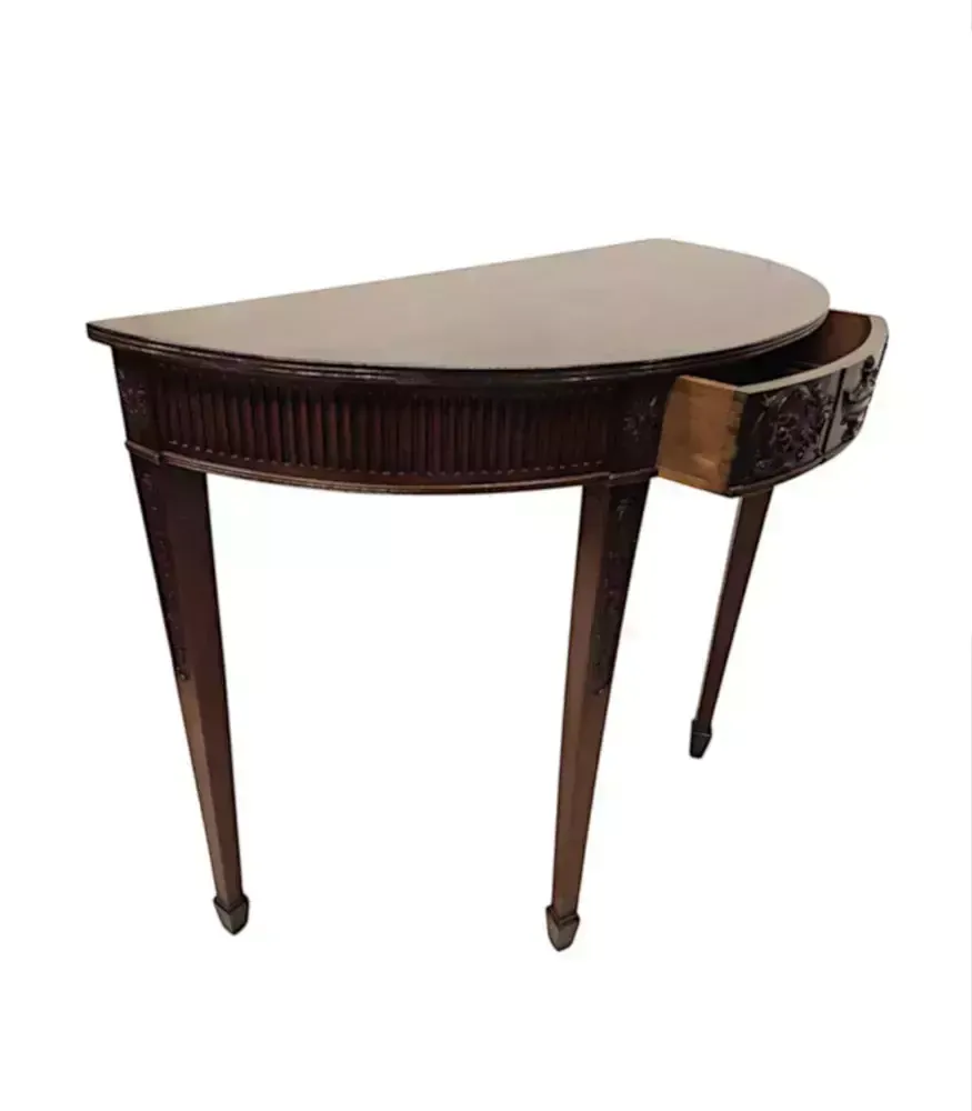 A Very Rare Pair Of Late 19th Century Adams Design Demi Lune Side Or Console Tables photo buy