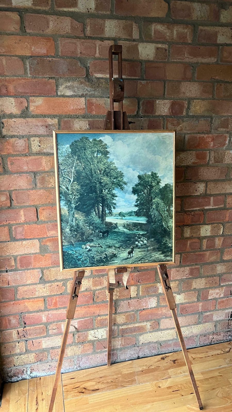 Vintage Lithograph Picture Of John Constable   The Cornfield Painting photo furniture