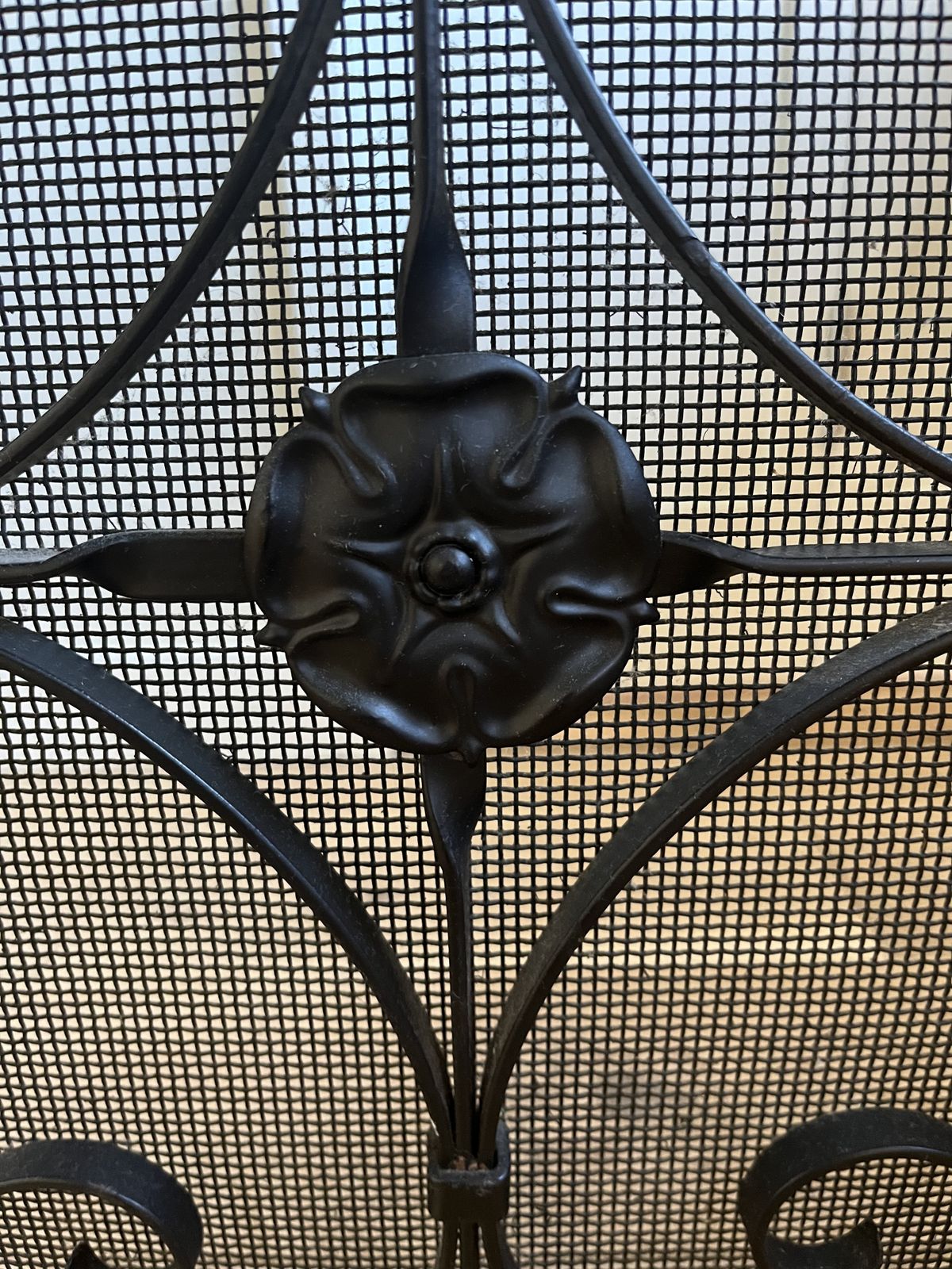 Handmade Wrought Iron Fire Guard Screen photo furniture