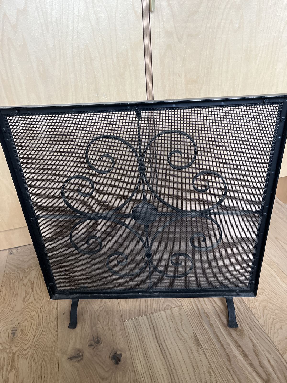 Handmade Wrought Iron Fire Guard Screen photo Home Fixtures