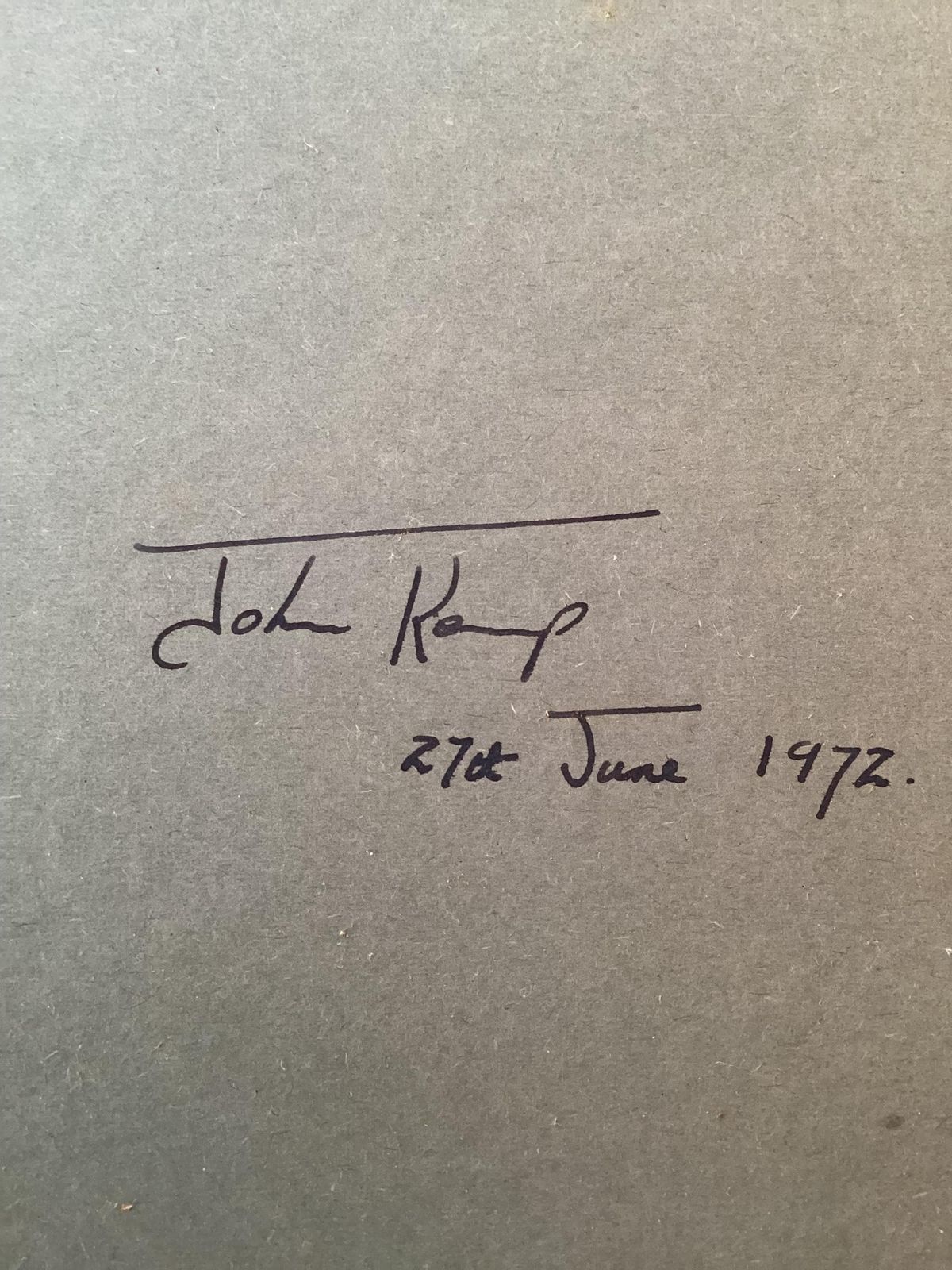 Olieverfchilderij van Toetanchamon door John Kemp, gedateerd 1972, olieverf op board, Oud-Egypte, kitsch jaren 1970 photo vintage
