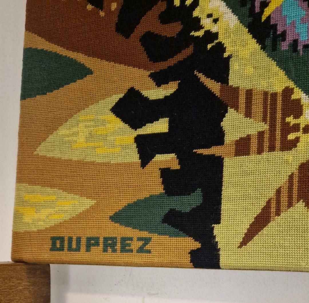 1960s Handwoven Tapestry By Jean Claude Dupree photo furniture