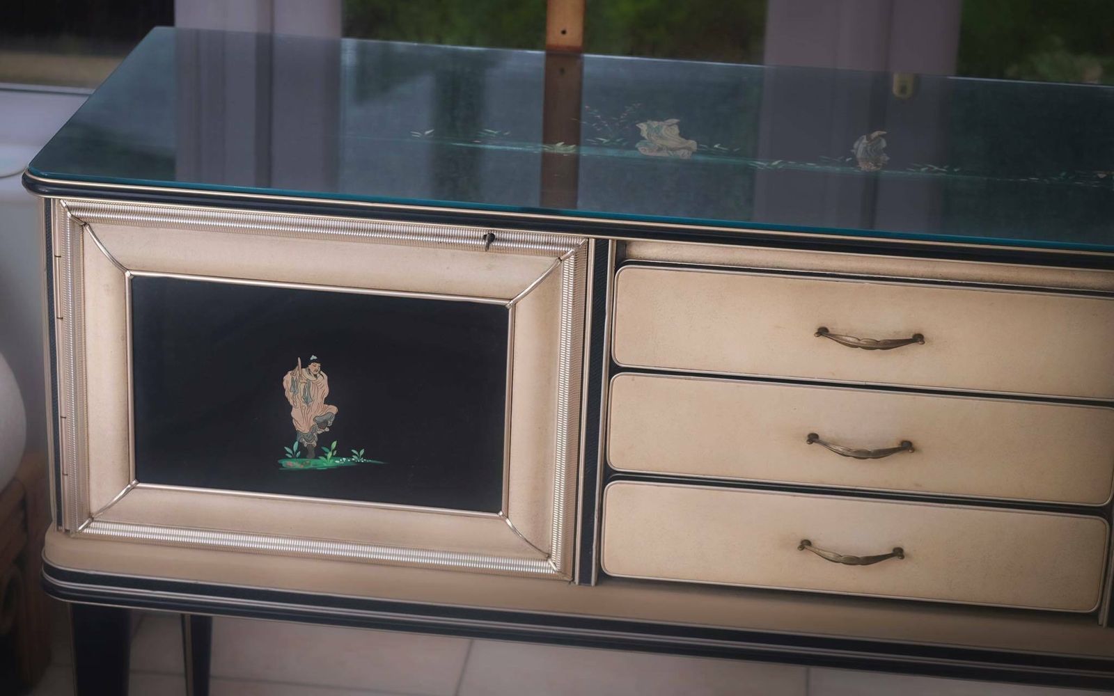 Sideboard For Harrods Umberto Mascagni Chinoiserie 1950's Rare photo Furniture