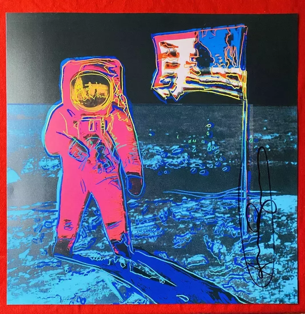 1986 Carnegie Museum Of Art After Andy Warhol   Moonwalk Lithograph photo for sale