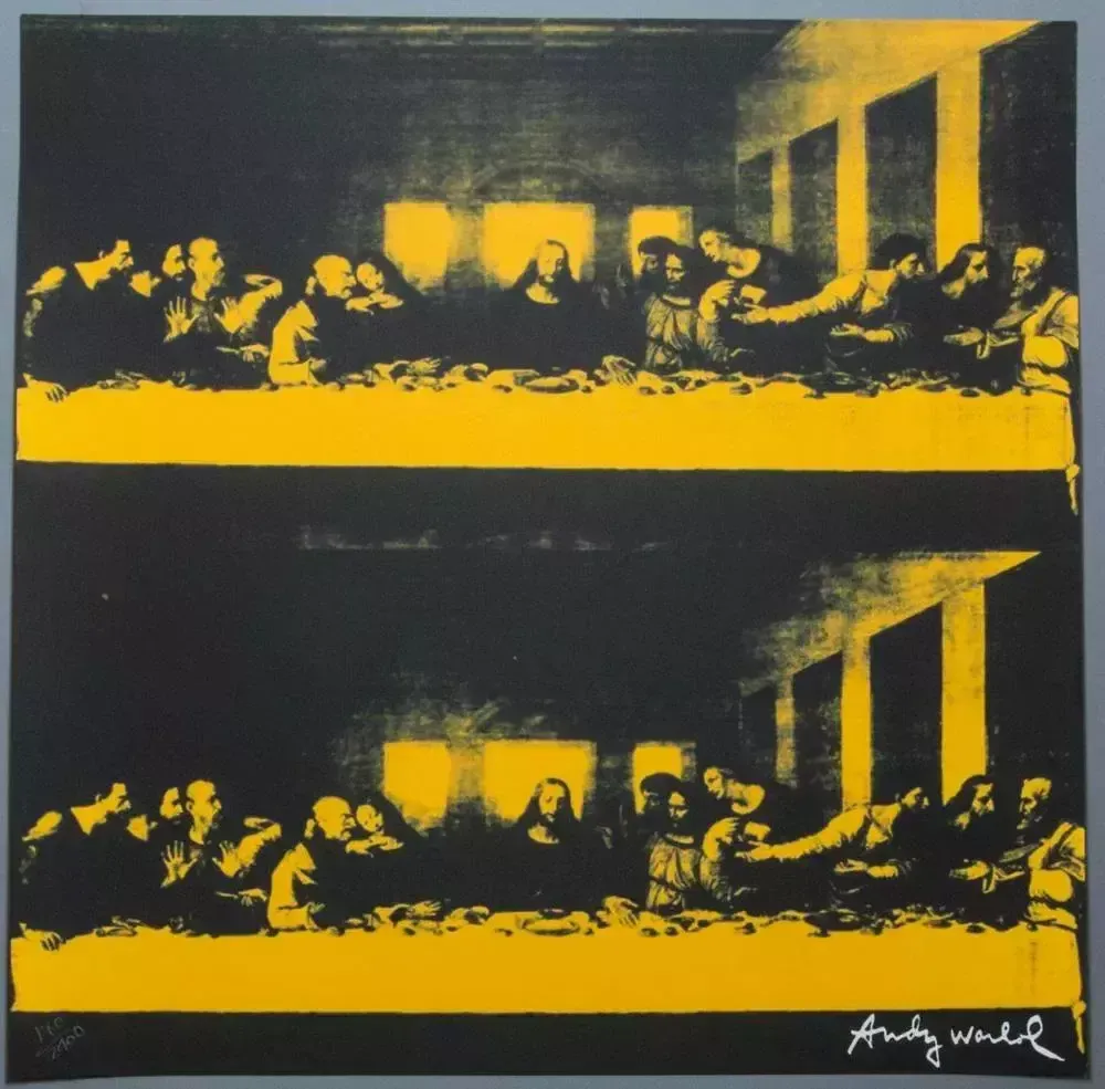 1986 Carnegie Museum Of Art After Andy Warhol „Last Supper” Lithograph photo furniture