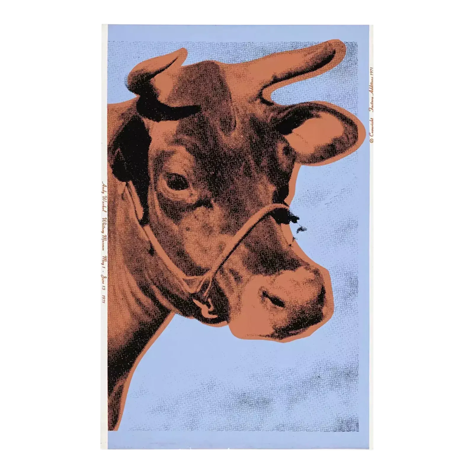 1986 Carnegie Museum Of Art After Andy Warhol, Cow Lithograph