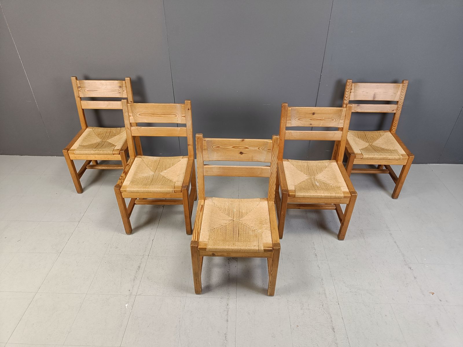 photo for sale Set Of 5 Scandinavian Dining Chairs By Gm Mobler, 1960s