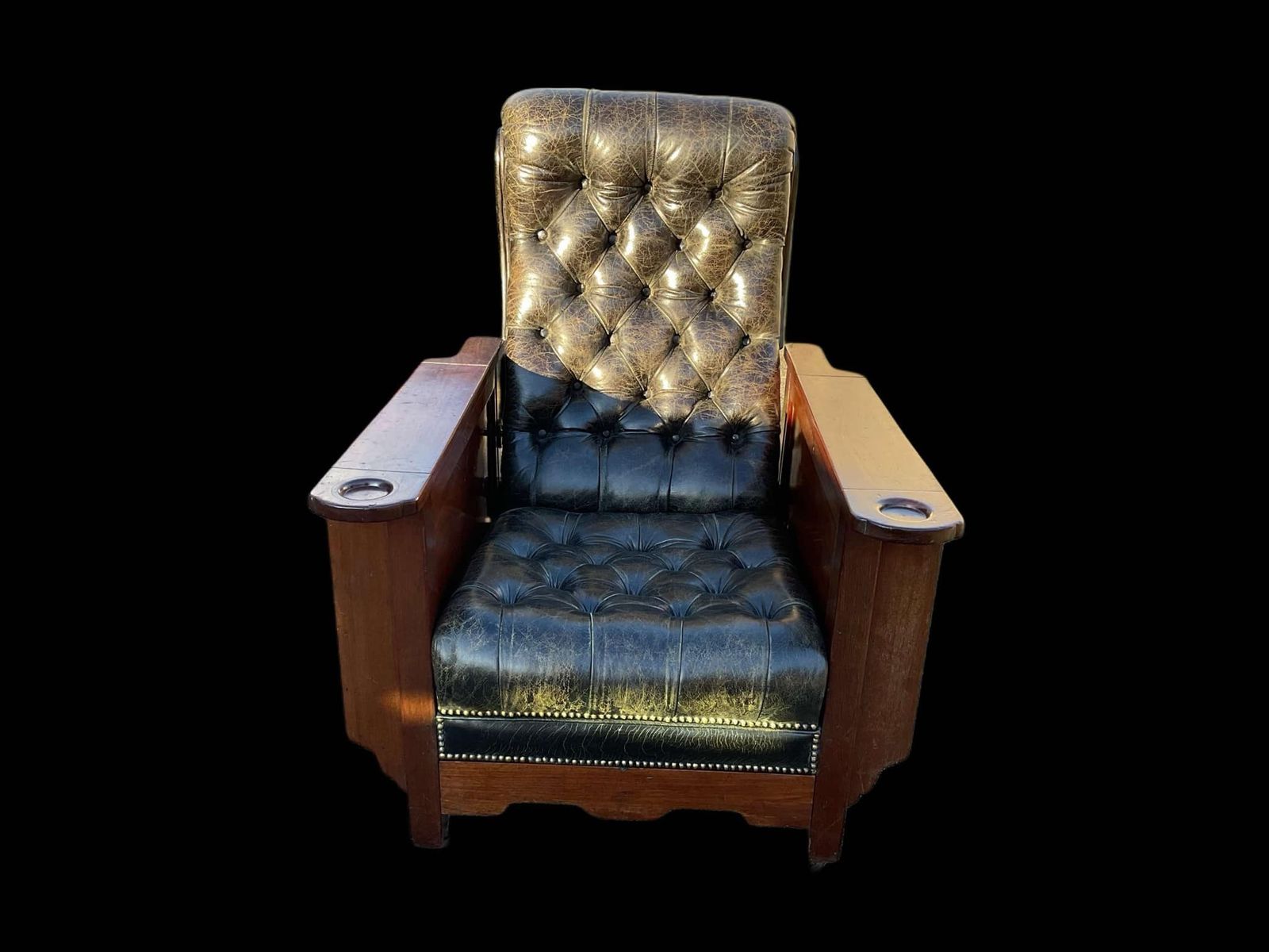 Mahogany ‘Glenister’s Patent’ Reclining Gaming Armchair photo furniture