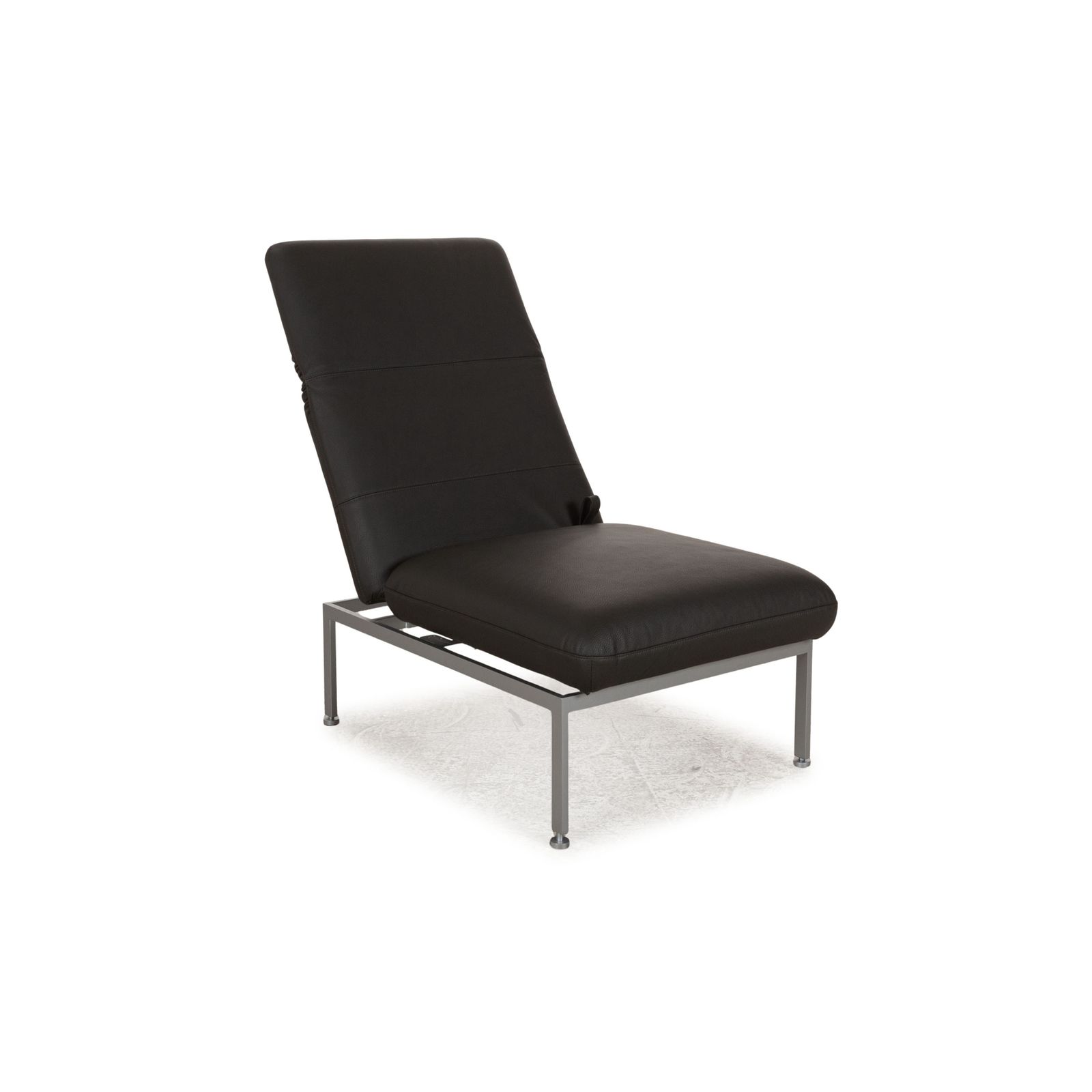 Fauteuil Brühl Roro en cuir gris, fonction manuelle photo vintage