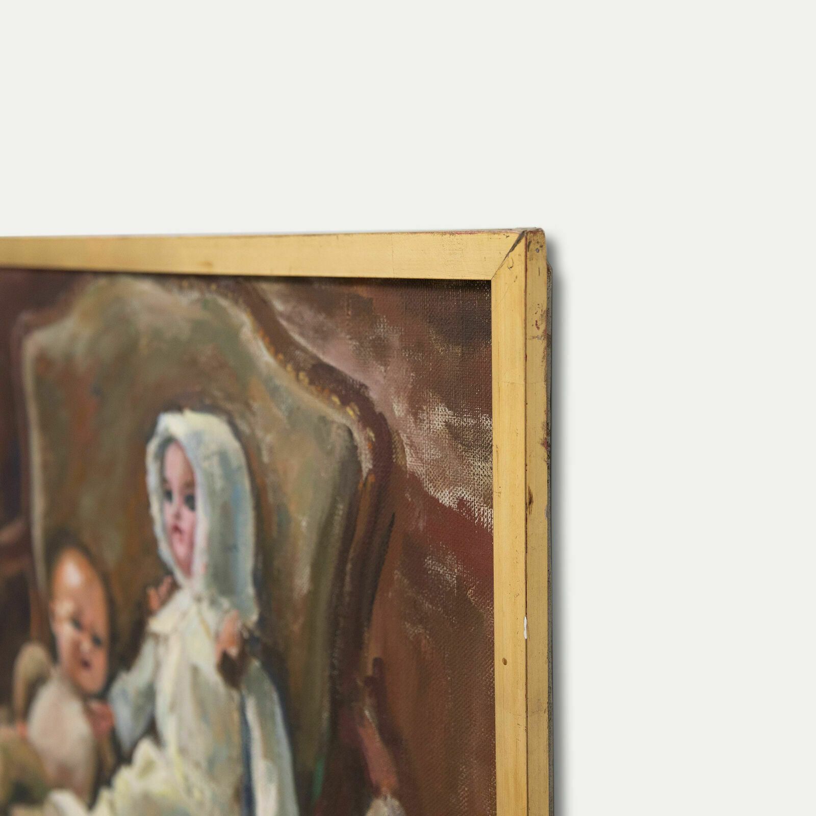 Georges Pacouil (1903 1996)   Framed Mid 20th Century Oil, Dolls In An Armchair photo 281.0