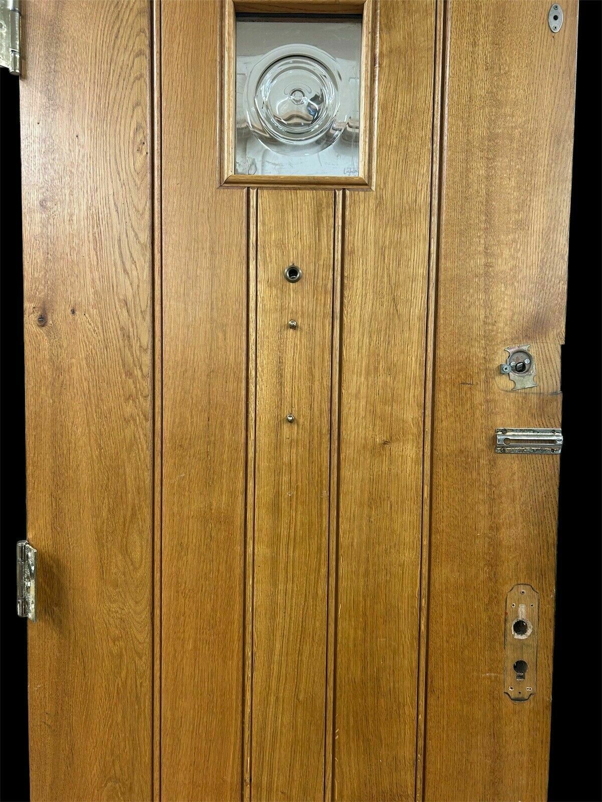 photo for sale Solid Oak Front Door Old Period Antique Glass Reclaimed Wood Iron Bespoke Joiner